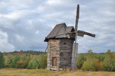Un fabrikası, yel değirmeni, Ukrayna, peyzaj