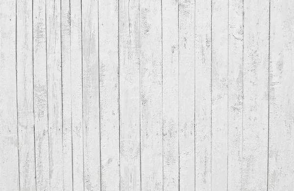 Wit oud houten hek. houten palissade achtergrond. planken textuur — Stockfoto
