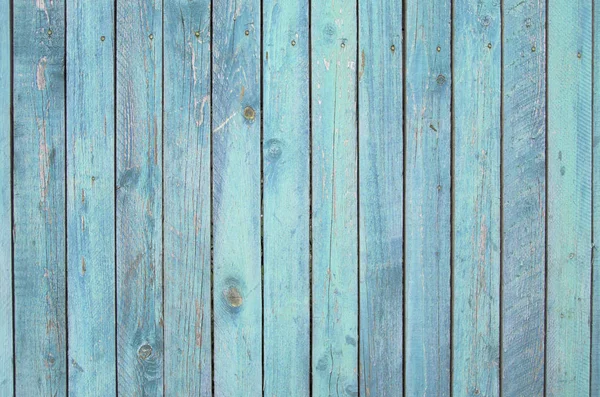 Μπλε παλιό ξύλινο φράχτη. — Φωτογραφία Αρχείου