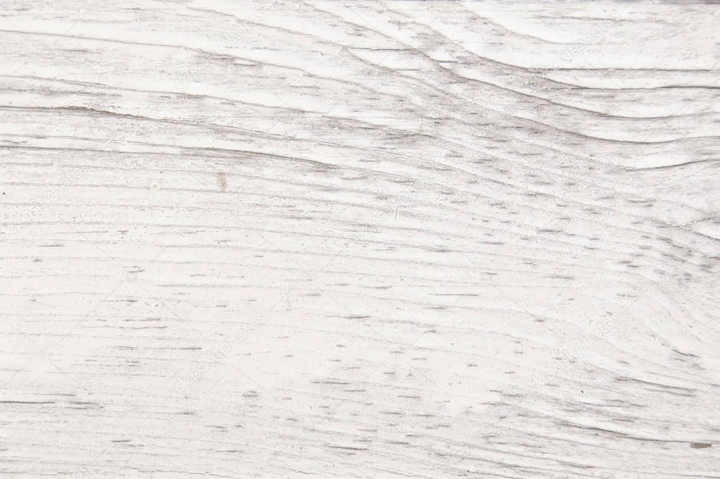 Vintage painted wooden texture. White horizontal background of wood.
