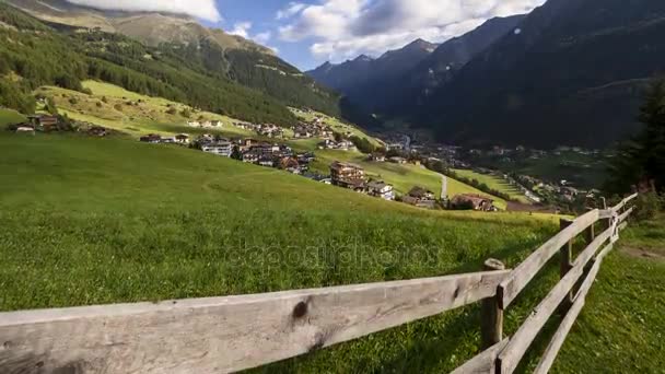 Zeitraffer von Slden in den Oetztaler Alpen — стокове відео