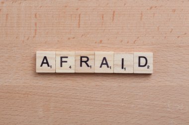 Korkarım sözcüğün yazımını Scrabble harf.