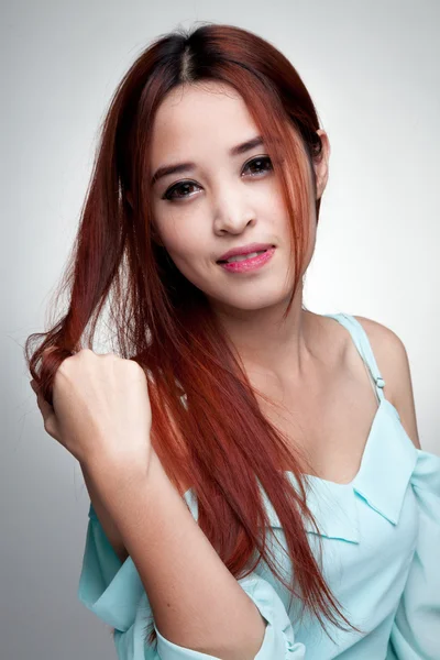 Portrét krásné mladé asijské ženy — Stock fotografie