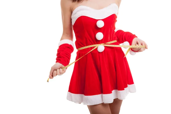 Teyp ölçme ile Asya Noel Noel Baba kız diyet.