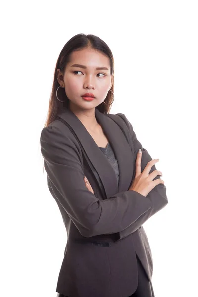 Bonito jovem asiático mulher de negócios . — Fotografia de Stock