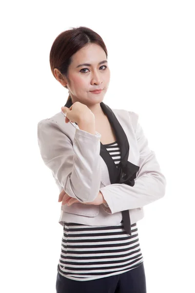 Vackra unga asiatiska affärskvinna. — Stockfoto