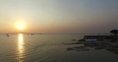 Hava günbatımı Sahne Pattaya beach, Tayland