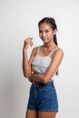 Güzel genç Asyalı kadın..