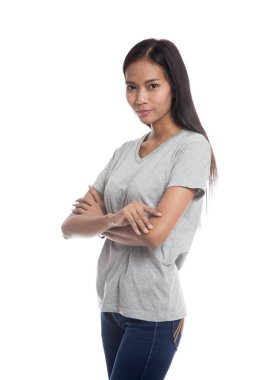 Güzel genç Asyalı kadın..