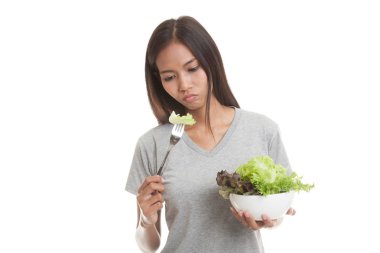 Asyalı kadın nefret salata.
