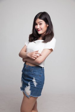 Güzel genç Asyalı kadın..