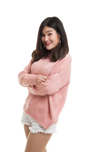 Gyönyörű fiatal ázsiai nő. — Stock Fotó