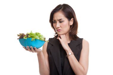 Asyalı kadın nefret salata.