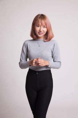 Güzel genç Asyalı kadın..