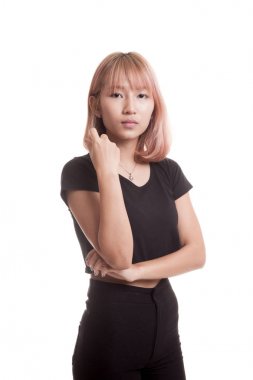 Güzel genç Asyalı kadın..