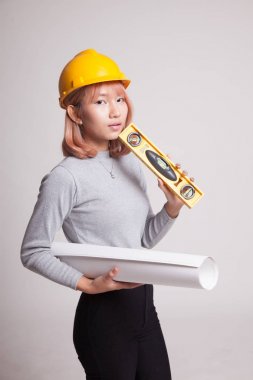 Asya mühendisi kadın planları ve düzeyi.