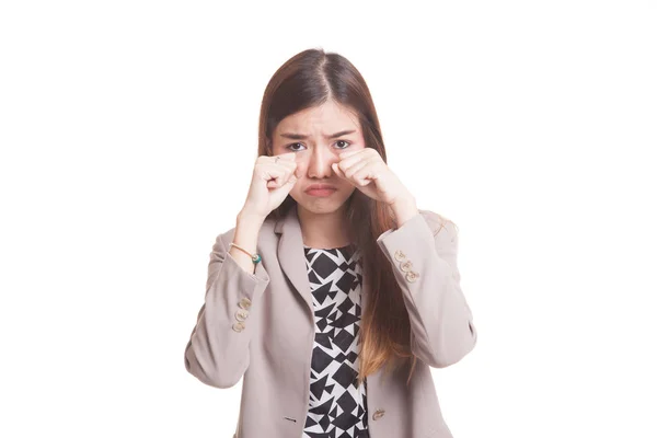 Joven mujer asiática triste y llorar . —  Fotos de Stock