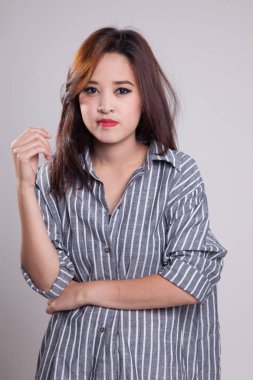 Güzel genç Asyalı kadın..