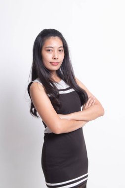 Asyalı güzel bir kadının portresi..