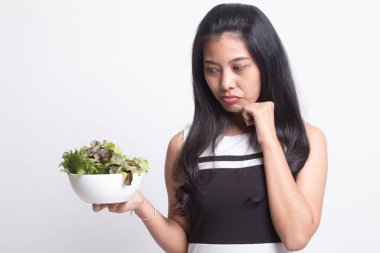 Asyalı kadın nefret salata.