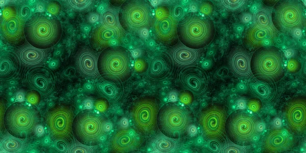 3D abstract seamless green shell background — Stockfoto