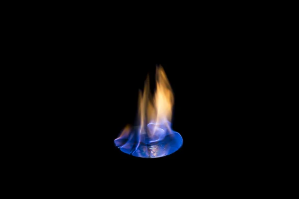 燃烧的 Cd 蓝色火焰 — 图库照片