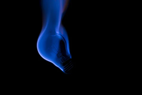 Blauwe vlam lamp — Stockfoto