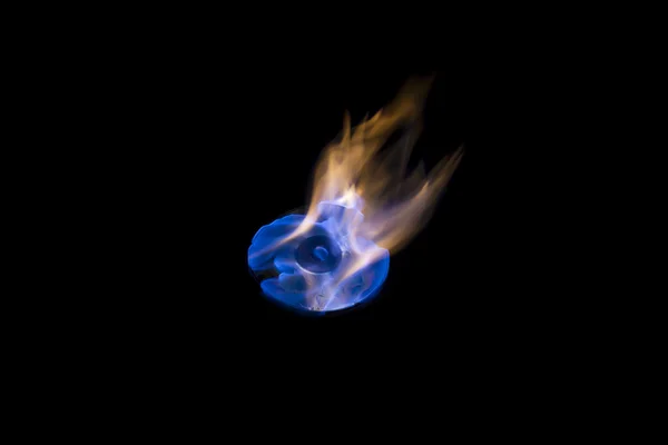 Brændende cd blå flamme - Stock-foto