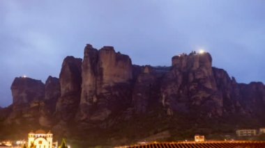 Meteora Timelaps fenomen Yunanistan'da