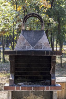 Bir parkta genel Barbekü