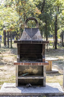 Bir parkta genel Barbekü