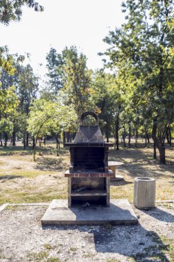 Bir parkta genel Barbekü