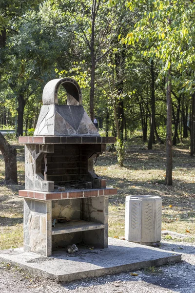 Bir parkta genel Barbekü