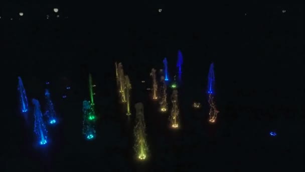 Fontaine colorée d'avobe 