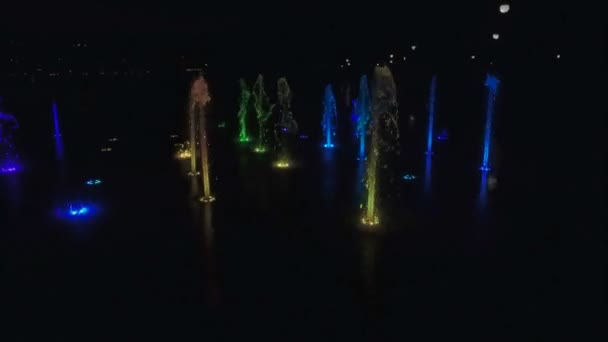 Fontaine colorée d'avobe 