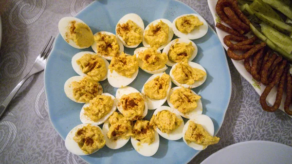 Traditional deviled eggs — Stock Photo, Image