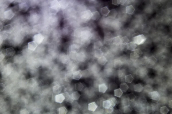 五角形状雪のボケ味 — ストック写真