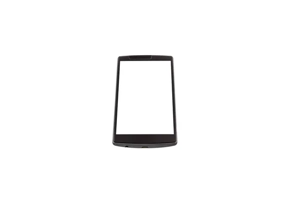 Celular tela em branco no branco — Fotografia de Stock