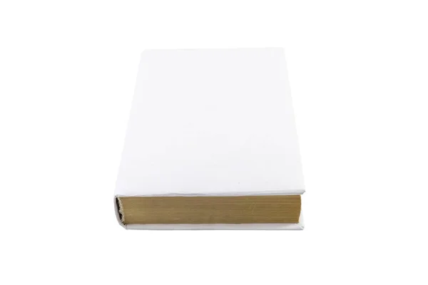 Cubierta de libro en blanco aislado en blanco — Foto de Stock