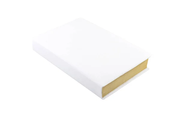 Cubierta de libro en blanco aislado en blanco — Foto de Stock