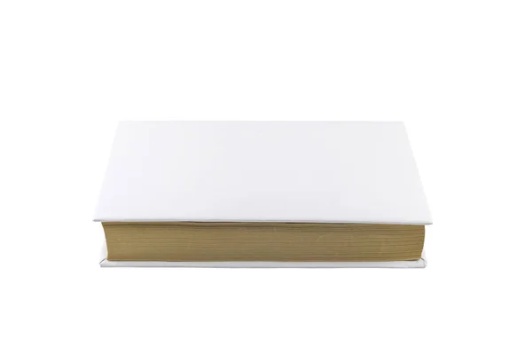 Cubierta de libro en blanco aislado en blanco — Foto de Stock