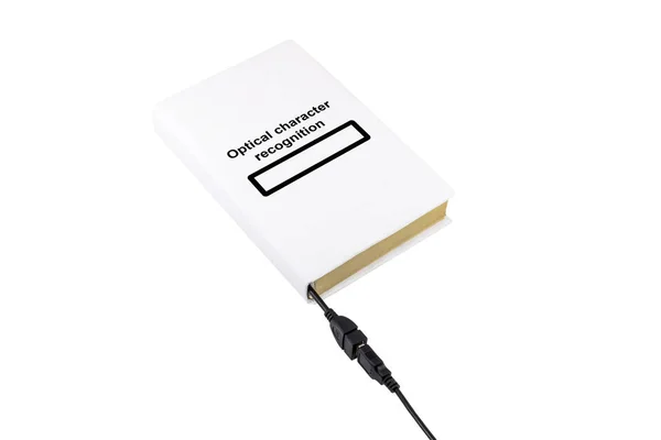 Livro conectado a USB e OCR — Fotografia de Stock