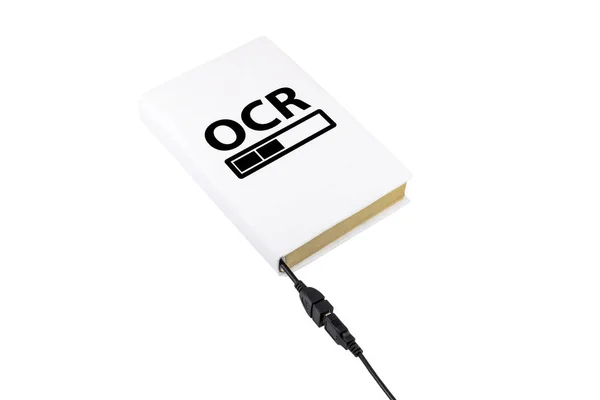 Livro conectado a USB e OCR — Fotografia de Stock