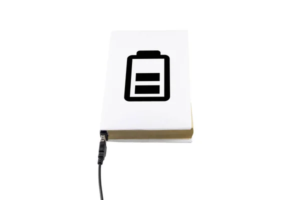 Carga de un libro conectado a USB —  Fotos de Stock