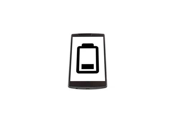 Cellphone with battery symbol — Stock Photo, Image