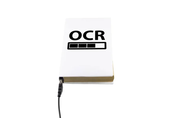 Livro conectado a USB e OCR — Fotografia de Stock