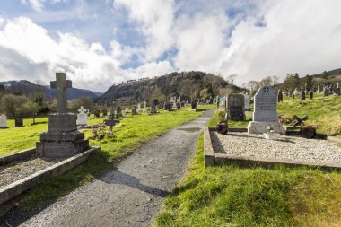 Glendalough valley yakınındaki Wicklow Dağları