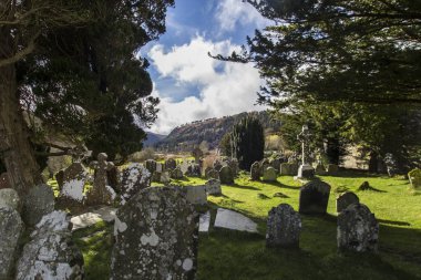 Glendalough valley yakınındaki Wicklow Dağları
