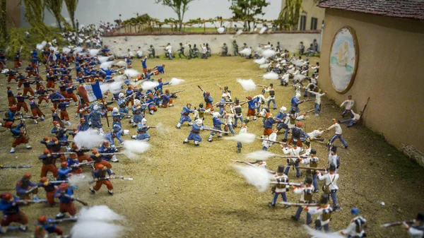 Batalla de figuras en miniatura —  Fotos de Stock