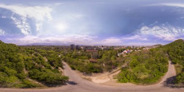 Dzhendem tepe olarak da bilinen Y 360 derece hava Panoraması